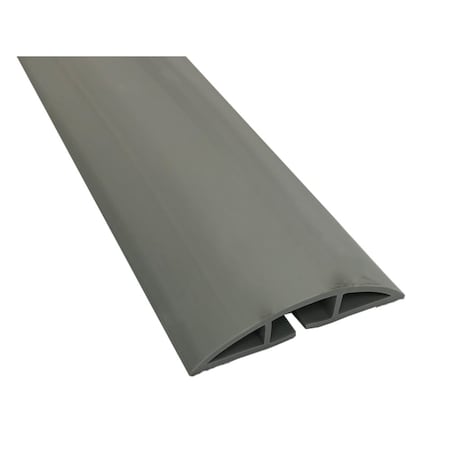 PVC Floor Cord Cover Kit - 6' Long - Gray